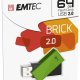 Emtec C350 Brick 2.0 unità flash USB 64 GB USB tipo A Nero, Verde 3