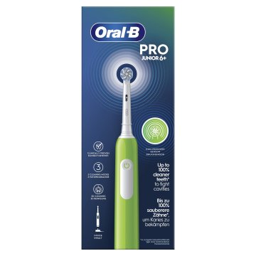 Oral-B Junior 8006540743027 spazzolino elettrico Bambino Spazzolino rotante Verde