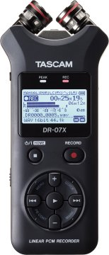 Tascam DR-07X dittafono Flash card Nero