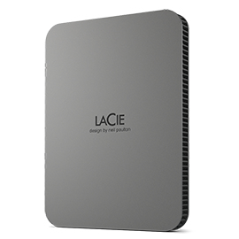 LaCie Mobile Drive Secure disco rigido esterno 2 TB Grigio