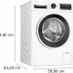 Bosch Serie 6 WGG142Z6IT lavatrice Caricamento frontale 9 kg 1200 Giri/min Bianco 9