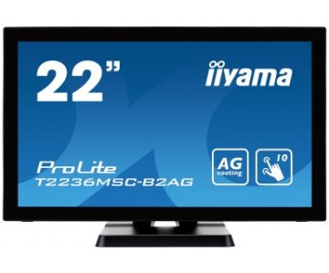 iiyama ProLite T2236MSC Monitor PC 54,6 cm (21.5") 1920 x 1080 Pixel Full HD LED Touch screen Nero