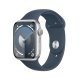 Apple Watch Series 9 GPS Cassa 45mm in Alluminio Argento con Cinturino Sport Blu Tempesta - M/L 2