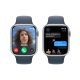 Apple Watch Series 9 GPS Cassa 45mm in Alluminio Argento con Cinturino Sport Blu Tempesta - M/L 7