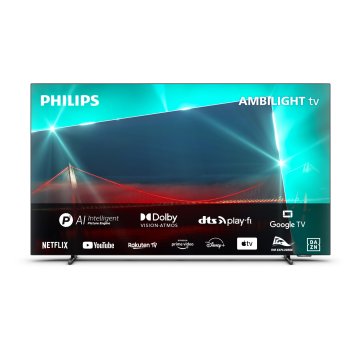 Philips Ambilight TV OLED 718 55“ 4K UHD Dolby Vision e Dolby Atmos Google TV