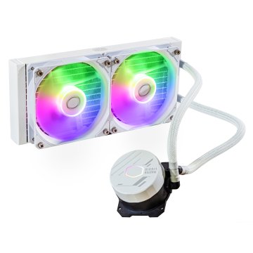 Cooler Master MasterLiquid 240L Core ARGB Bianco Processore Kit di raffreddamento a liquido 12 cm Bianco