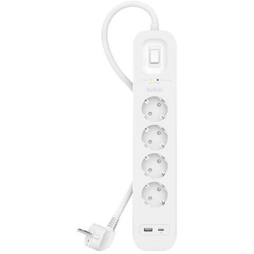 Belkin SRB001VF2M protezione da sovraccarico Bianco 4 presa(e) AC 2 m