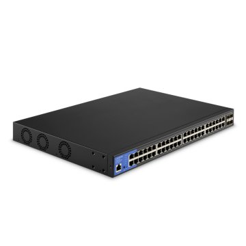 Linksys Switch di rete Gigabit PoE+ a 48 porte, 740 W, 4 porte di uplink 10G SFP+