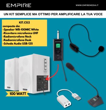 Empire Media KIT.CG2 sistema per microfono senza fili