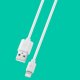 CAVO DATI USB 1M LIGHTNING BIANCO 2