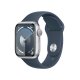 Apple Watch Series 9 GPS Cassa 41mm in Alluminio Argento con Cinturino Sport Blu Tempesta - M/L 2