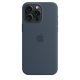 Apple Custodia MagSafe in silicone per iPhone 15 Pro Max - Blu Tempesta 5