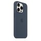 Apple Custodia MagSafe in silicone per iPhone 15 Pro - Blu Tempesta 6