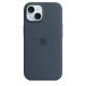 Apple Custodia MagSafe in silicone per iPhone 15 - Blu Tempesta 2