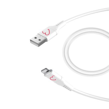 Eva Fruit Cavo caricabatterie per Apple iPhone Usb - Lightning 120 cm Bianco