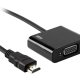 Ekon ECVADHDMIVGAMF cavo e adattatore video 0,1 m HDMI tipo A (Standard) VGA (D-Sub) Nero 2