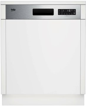 Beko b300 Lavastoviglie 60cm semi-integrata con cruscotto Inox, Classe D, 45 dBA