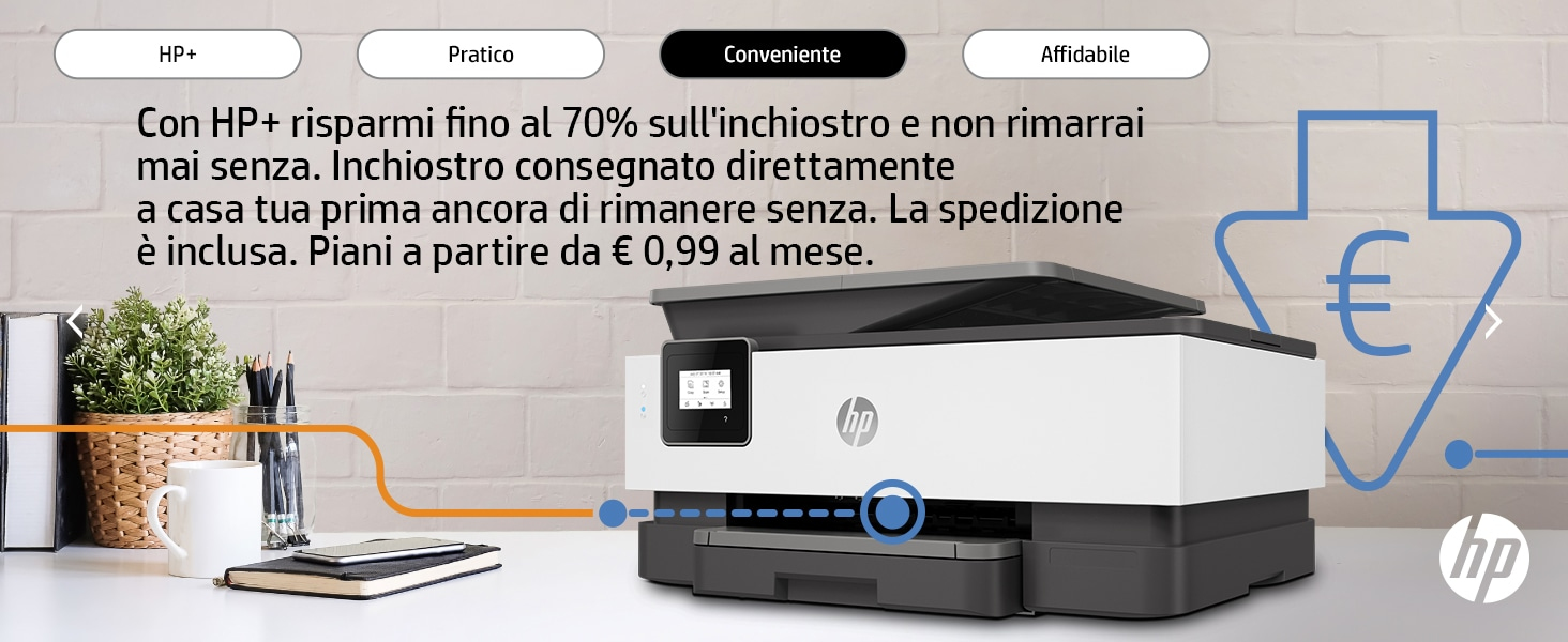 HP 228G0B HP OfficeJet Stampante multifunzione HP 8014e, Colore