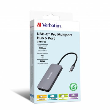 Verbatim CMH-05 USB tipo-C 5000 Mbit/s Argento