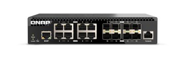 QNAP QSW-M3216R-8S8T switch di rete Gestito L2/L3 10G Ethernet (100/1000/10000) 1U Nero