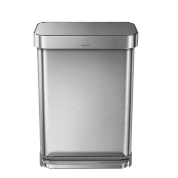 simplehuman CW2023 bidone per la spazzatura 55 L Rettangolare Acciaio inox