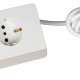 bticino S3711DBU prolunghe e multiple 2 m 3 presa(e) AC Interno Bianco 3