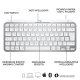 Logitech MX Keys Mini per Mac Tastiera Wireless, Minimal, Compatta, Bluetooth, Tasti Retroilluminati, USB-C, Digitazione Tattile, Compatibile con Apple macOS, iPad OS, in Metallo 8