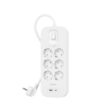 Belkin Connect Bianco 6 presa(e) AC 2 m