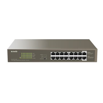 Tenda TEG1116P-16-150W-EU switch di rete Non gestito Gigabit Ethernet (10/100/1000) Supporto Power over Ethernet (PoE) Bronzo