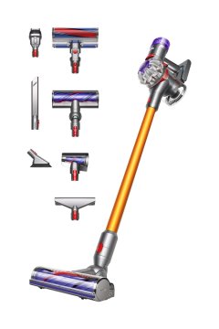 Dyson V8 Absolute aspirapolvere senza filo Argento, Giallo Senza sacchetto