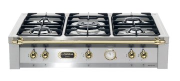 Lofra TRS96/5 Acciaio inox Superficie piana 90 cm Gas 5 Fornello(i)