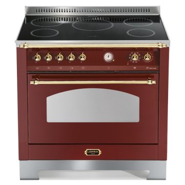 Lofra RRG96MFT/5i Cucina Elettrico Piano cottura a induzione Borgogna A