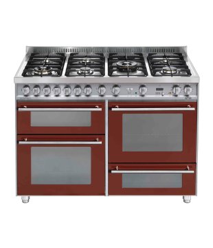 Lofra PR126SMFET + DMFT / 2AEO Cucina Elettrico Gas Borgogna A