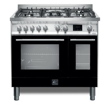 Lofra PNMD96MFTE/AE0 Cucina Elettrico Gas Nero, Acciaio inox