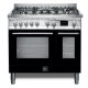 Lofra PNMD96MFTE/AE0 Cucina Elettrico Gas Nero, Acciaio inox 2