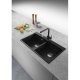 LAVELLO 86CM 2VASCHE MARIS BLACK MATT 3