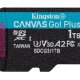 Kingston Technology Scheda microSDXC Canvas Go Plus 170R A2 U3 V30 da 1TB + adattatore 4