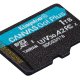 Kingston Technology Scheda microSDXC Canvas Go Plus 170R A2 U3 V30 da 1TB + adattatore 5