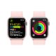 Apple Watch Series 9 GPS Cassa 45mm in Alluminio Rosa con Cinturino Sport Loop Rosa Confetto 9