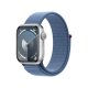 Apple Watch Series 9 GPS Cassa 41mm in Alluminio Argento con Cinturino Sport Loop Blu Inverno 2