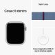 Apple Watch Series 9 GPS Cassa 41mm in Alluminio Argento con Cinturino Sport Loop Blu Inverno 11