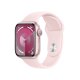 Apple Watch Series 9 GPS Cassa 41mm in Alluminio Rosa con Cinturino Sport Rosa Confetto - S/M 2