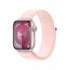 Apple Watch Series 9 GPS Cassa 41mm in Alluminio Rosa con Cinturino Sport Loop Rosa Confetto 2