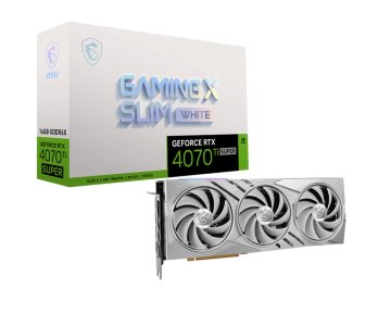 MSI GeForce RTX 4070 Ti SUPER 16G GAMING X SLIM BIANCO NVIDIA 16 GB GDDR6X