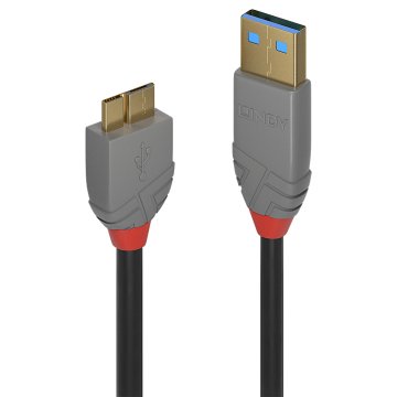 Lindy 36768 cavo USB USB 3.2 Gen 1 (3.1 Gen 1) 3 m USB A Micro-USB B Nero