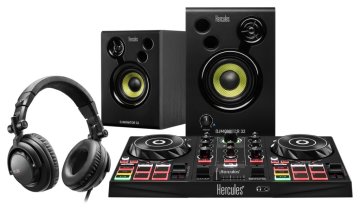 Hercules DJLearning Kit Mixer con controllo DVS (Digital Vinyl System) Nero