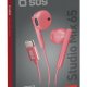 SBS Studio Mix 65c Cuffie Cablato In-ear Musica e Chiamate USB tipo-C Corallo, Rosso 3