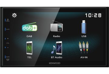 Kenwood DMX125DAB Ricevitore multimediale per auto Nero 84 W Bluetooth