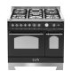 Lofra RNMD96MFTE/CI Cucina freestanding Elettrico Gas Nero 2