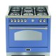 Lofra RLVG96MFT/CI Cucina freestanding Elettrico Gas Blu A 2